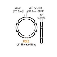 MORTISE CYL. TREADED RING